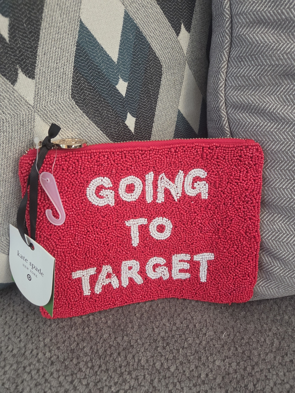 NWT Authentic Kate Spade x Target Beaded Clutch – "Going to Target" Pouch